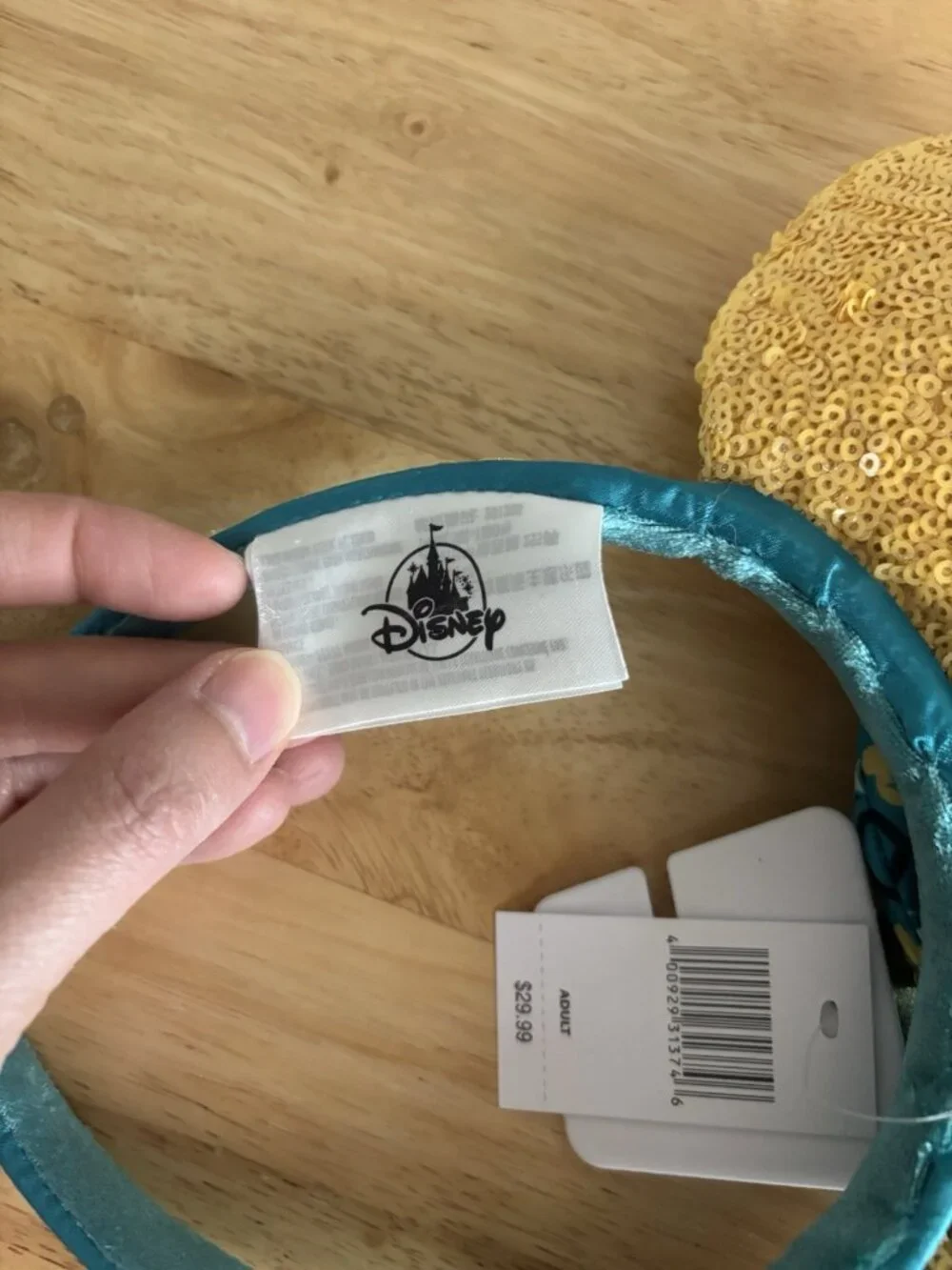 Disney Parks Epcot Saluti Limoncello Italy Minnie Mouse Ears Headband Lemon NWT
